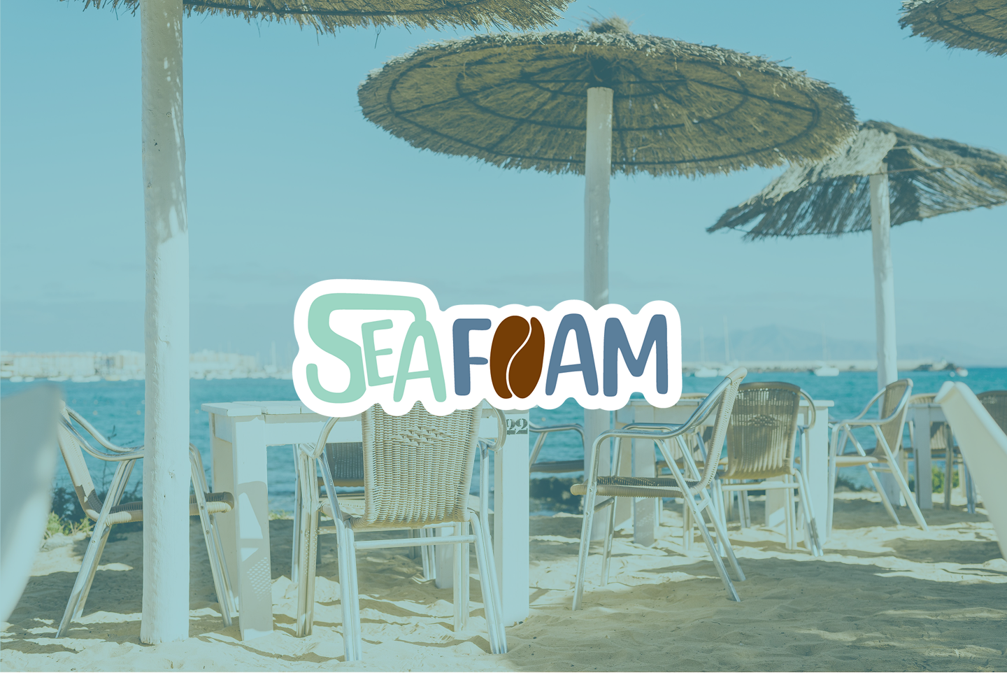 Seafoam café brand identity