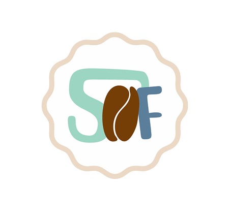 Seafoam brandmark — white scallop
